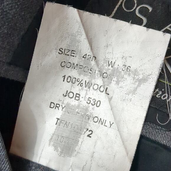 JoS A. Bank Men's Gray Plaid Wool Suit Jacket Sport Coat Travelers Collection 42 - Picture 10 of 10